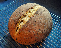 Soy and flaxseed loaf