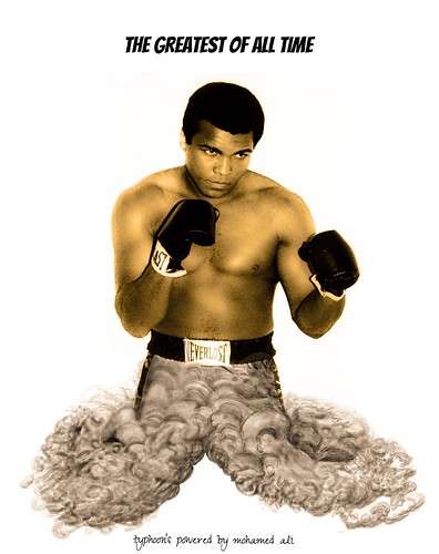 Muhammad Ali.THE GREATEST OF ALL TIME.Typhoon over Muhammad Ali