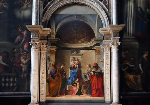 Giovanni Bellini, San Zaccaria Altarpiece (close)