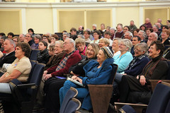 Large audience for Ms. Fowler's lecture