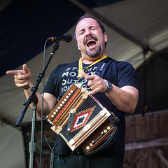 Terrance Simien at the 2014 New Orleans Jazz and Heritage Festival