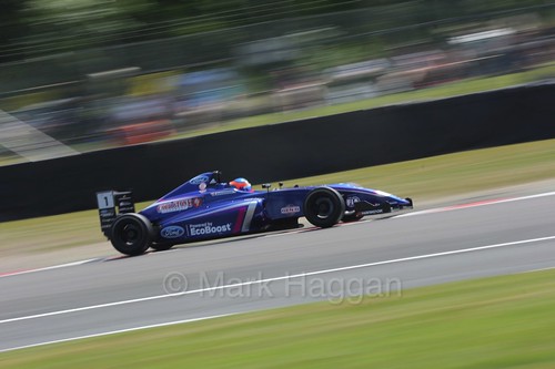 Devlin DeFrancesco  in British Formula Four during the BTCC weekend at Oulton Park, June 2016