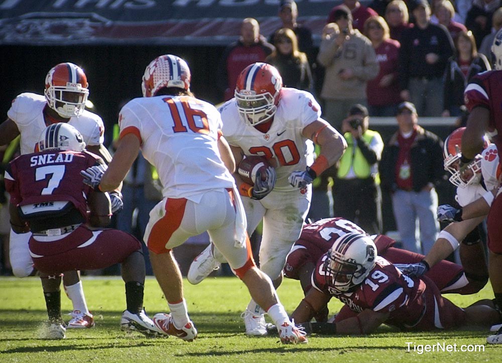 Clemson Football Photo of Chad Diehl and South Carolina