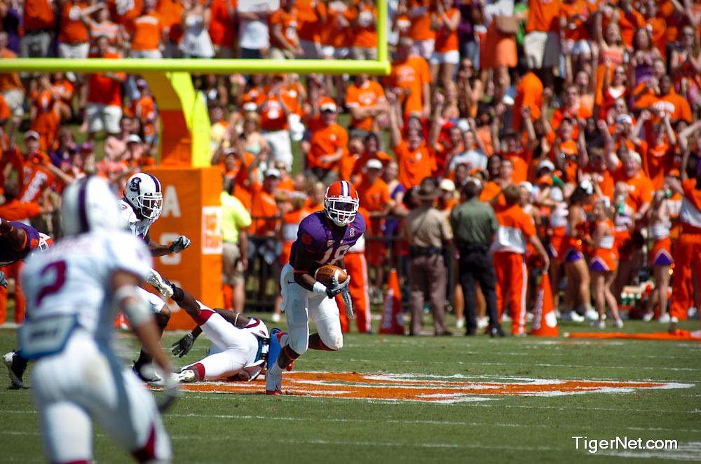 Clemson Football Photo of Crezdon Butler and SC State