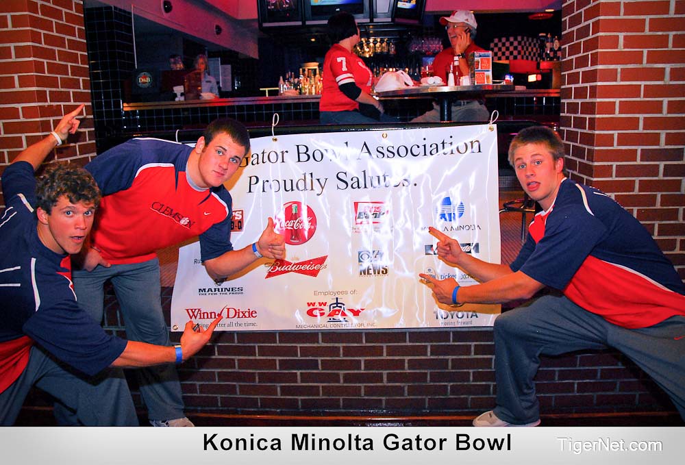 Clemson Football Photo of Bowl Game and gatorbowl and Willy Korn and nebraska
