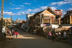 Market street of Ambositra.
