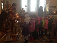 Детский молебен в праздник Святителя Николая в с.Жукин 19 12 2014 4