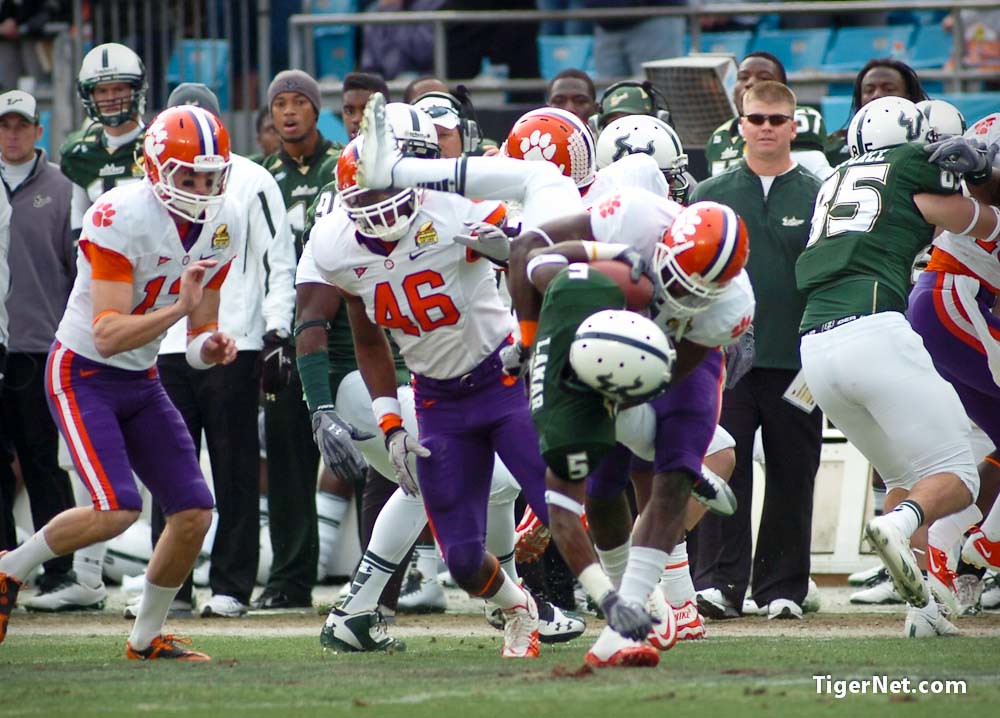 Clemson Football Photo of Bowl Game and Byron Maxwell and southflorida