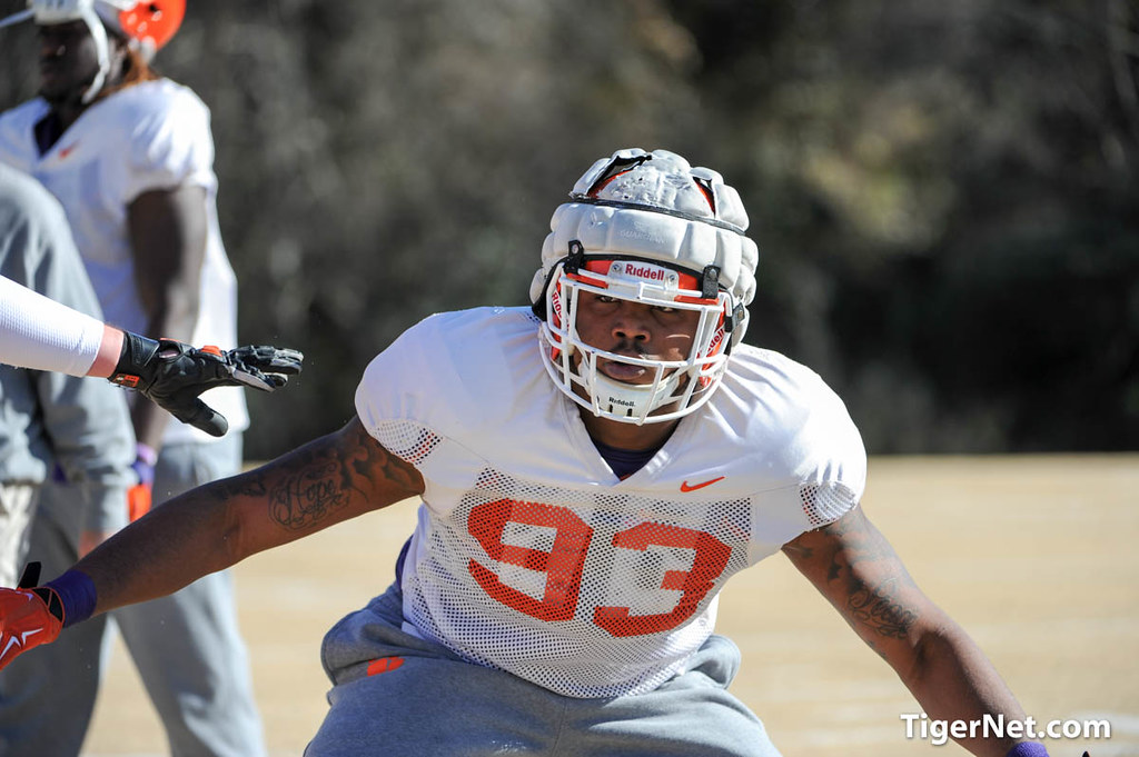 Clemson Football Photo of Corey Crawford and bowlpractice