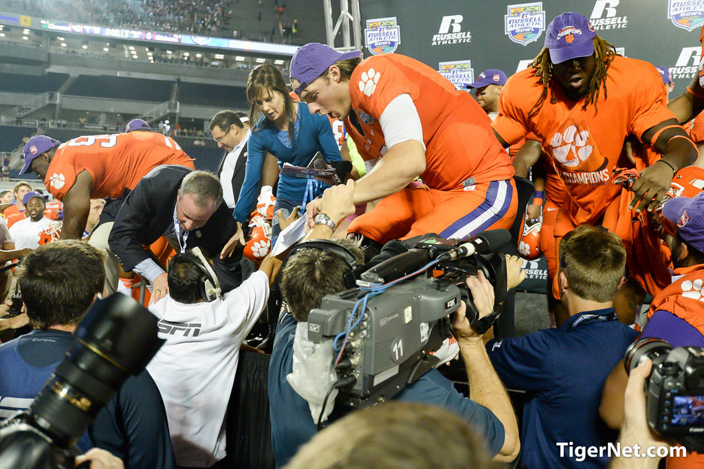 Clemson Football Photo of Cole Stoudt and Russell Athletic Bowl