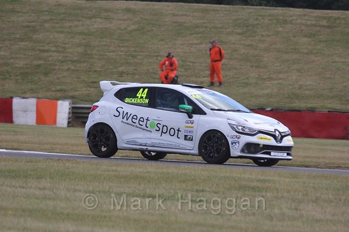 David Dickenson in the Clio Cup during the BTCC 2016 Weekend at Snetterton