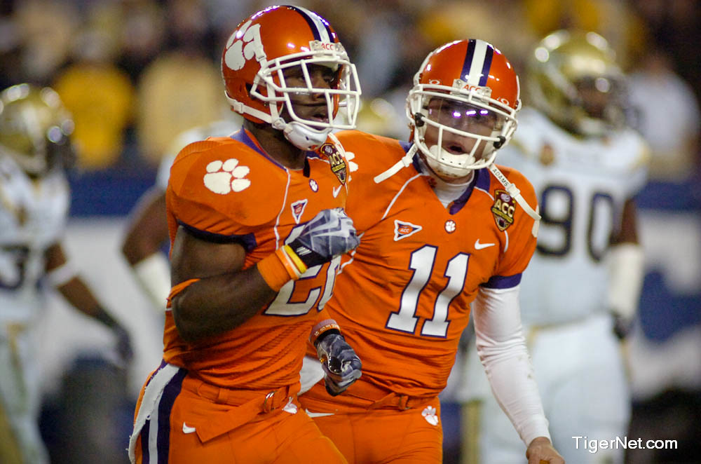 Clemson Football Photo of accchampionship and CJ Spiller and Georgia Tech and Kyle Parker