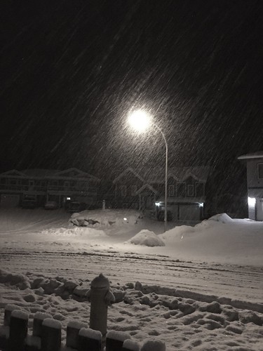 Snow melt followed by two epic snow days in Whitehorse, Yukon.
