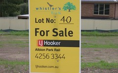 Lot 40 Whistlers Run, Albion Park NSW