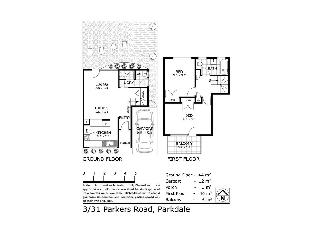 3/31 Parkers Road, Parkdale VIC 3195 floorplan