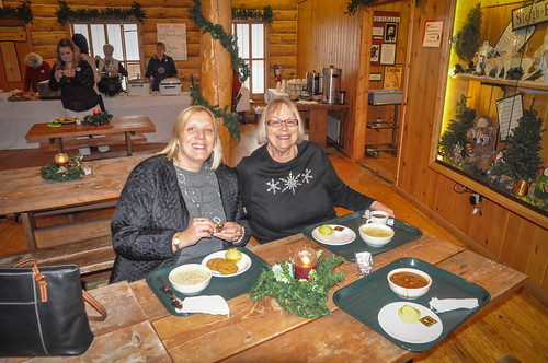 Crystal and Ellen have some soup at "Christmas at the fort" • <a style="font-size:0.8em;" href="http://www.flickr.com/photos/96277117@N00/15840565257/" target="_blank">View on Flickr</a>