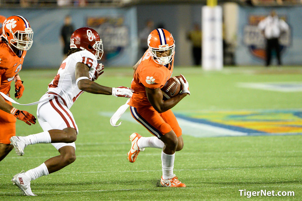 Clemson Football Photo of Korrin Wiggins and Russell Athletic Bowl