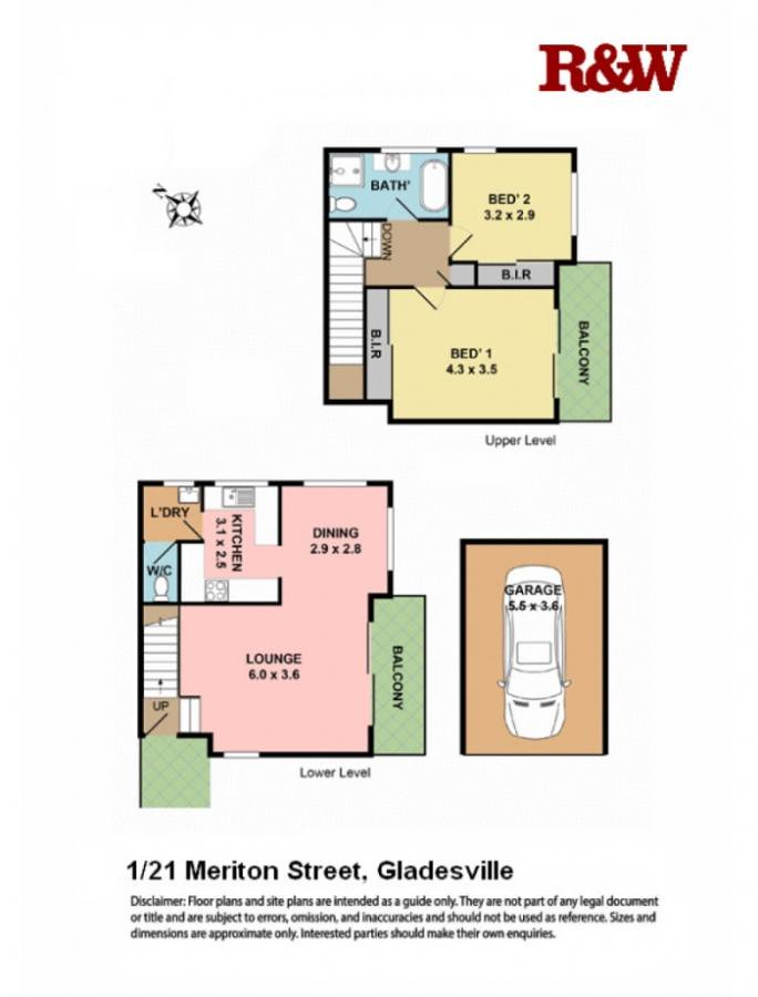 1/21 Meriton Street, Gladesville NSW 2111 floorplan