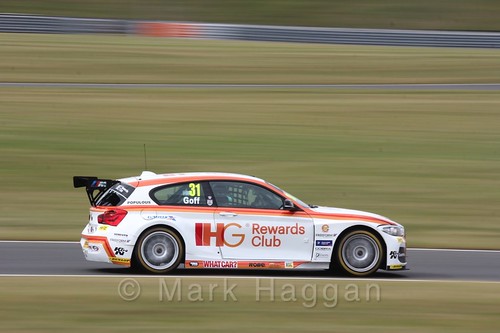 Jack Goff in Touring Car action during the BTCC 2016 Weekend at Snetterton