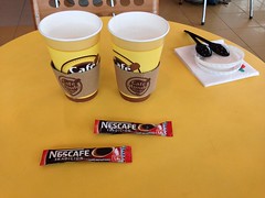 Café latte au Chili, avec du Nestcafe instant