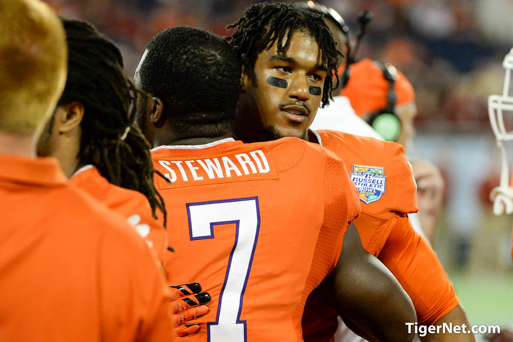 Clemson Football Photo of Russell Athletic Bowl and Tony Steward and Vic Beasley