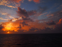 Sunset in the Caribbean.
