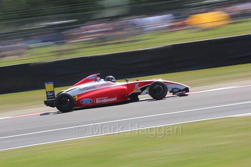 Nicolai Kjærgaard in British Formula Four during the BTCC weekend at Oulton Park, June 2016