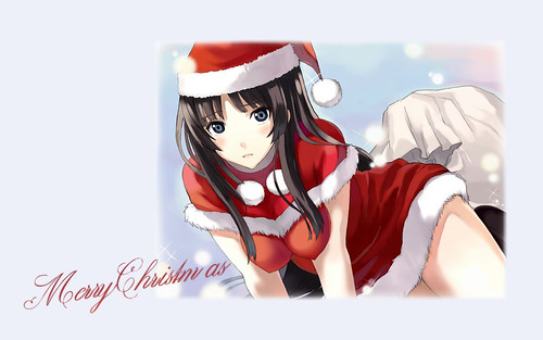 Merry Christmas Beautiful Anime Girl HD Wallpaper - Stylish HD Wallpapers -  a photo on Flickriver