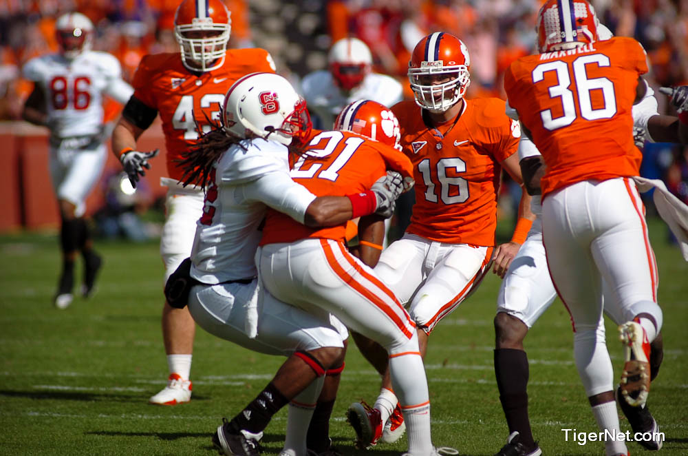 Clemson Football Photo of Darius Robinson and Michael Wade and NC State