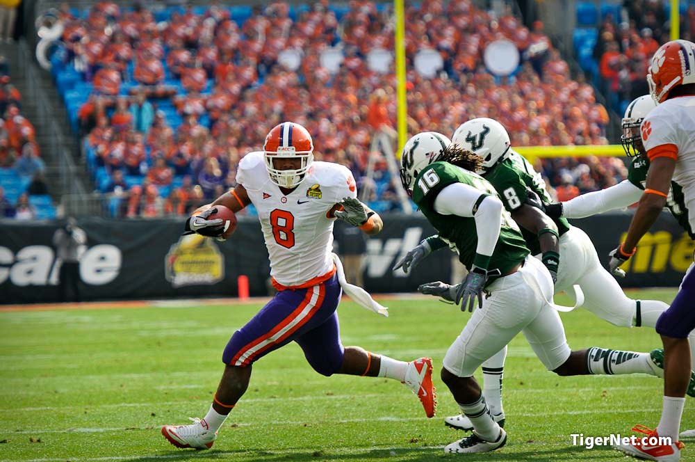 Clemson Football Photo of Bowl Game and Jamie Harper and southflorida