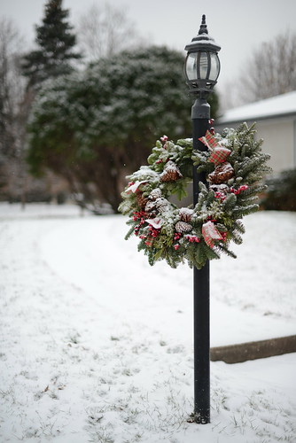 Snowy Holiday Wreath