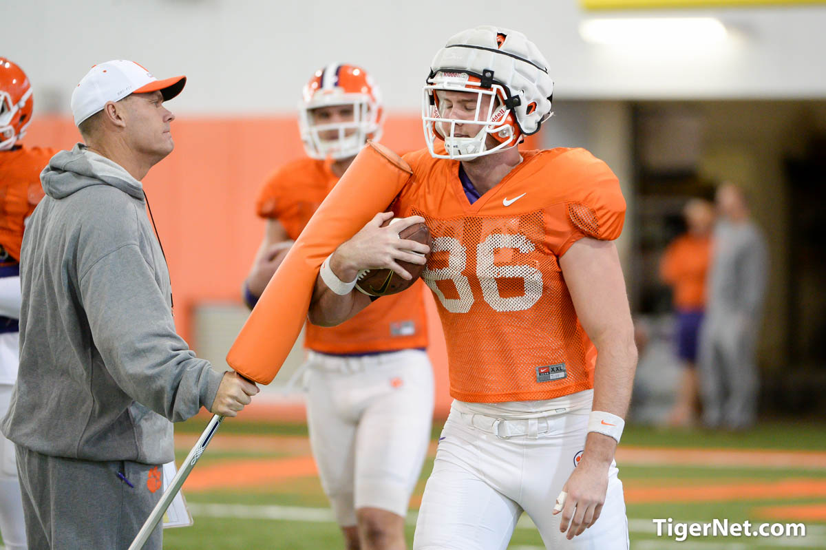 Clemson Football Photo of Danny Pearman and Sam Cooper and bowlpractice