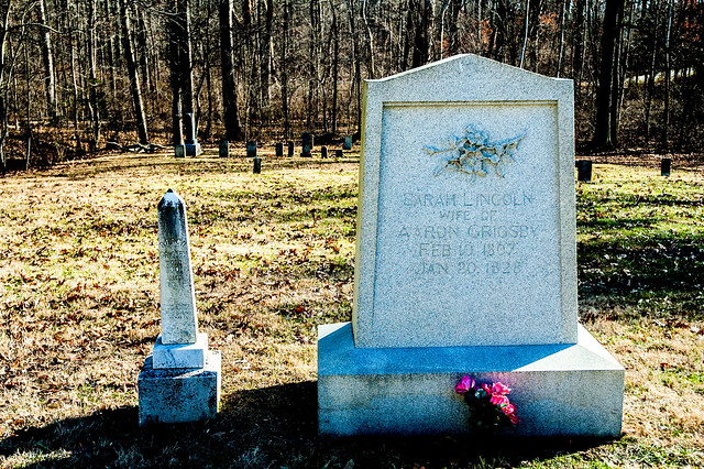 Lincoln State Park - Sarah Lincoln-Grigsby grave site - January 5, 2015