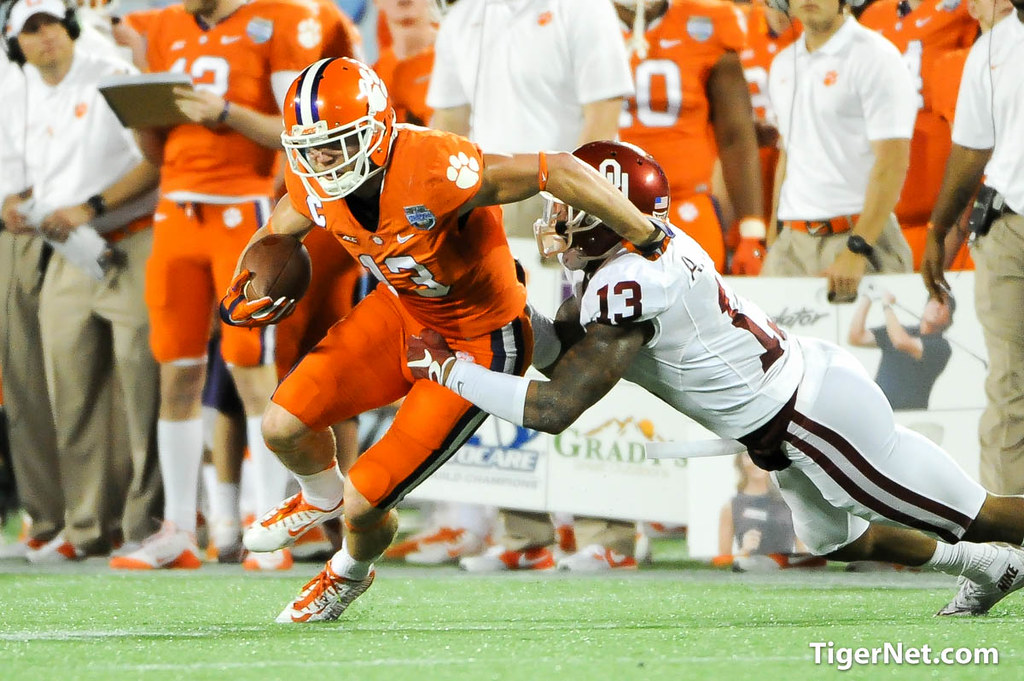 Clemson Football Photo of Adam Humphries and Russell Athletic Bowl
