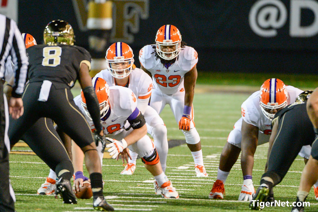 Clemson Football Photo of Tyshon Dye and Wake Forest