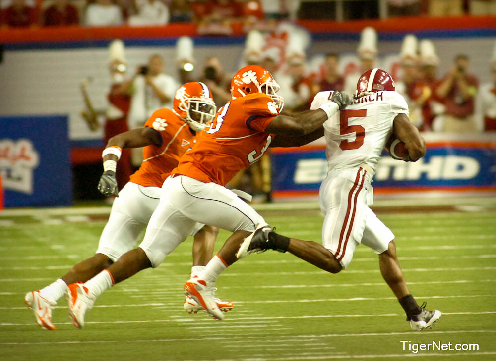 Clemson Football Photo of alabama and Kavell Conner