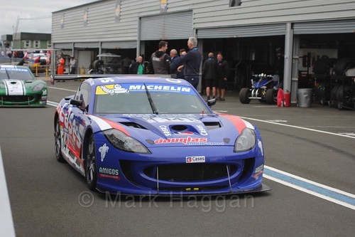 Will Burns in the Ginetta GT4 Supercup at the BTCC Knockhill Weekend 2016