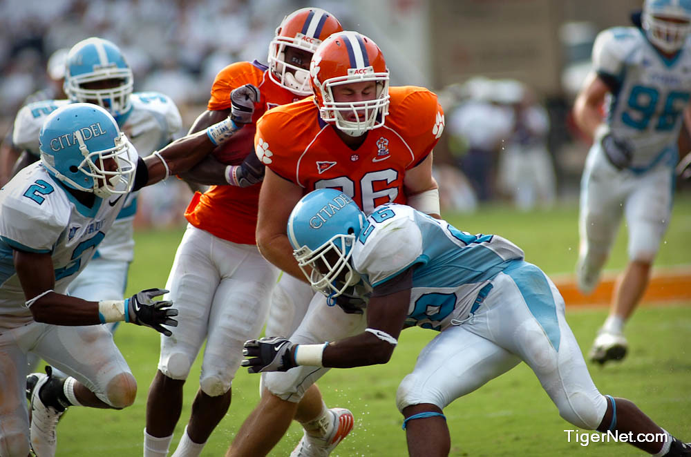 Clemson Football Photo of Michael Palmer and thecitadel