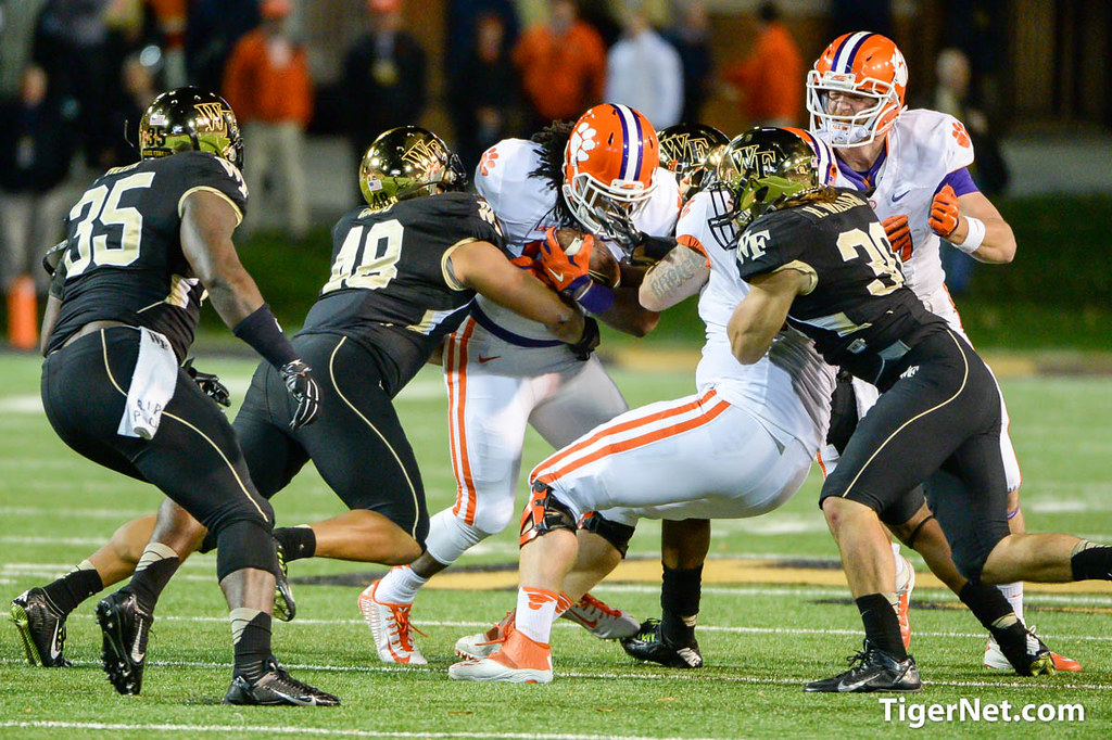 Clemson Football Photo of Tyshon Dye and Wake Forest