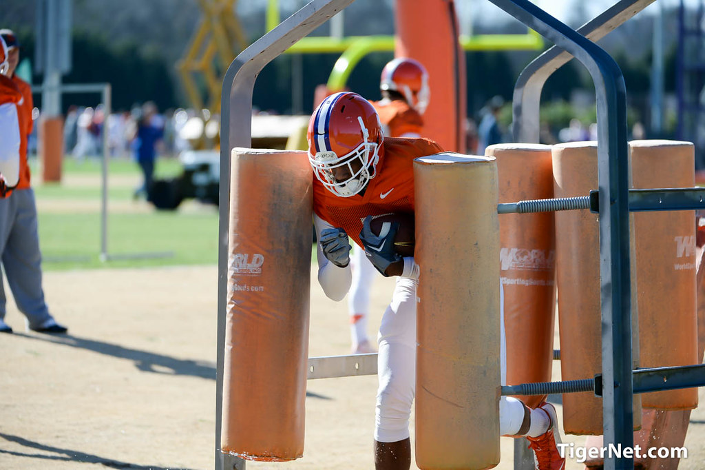 Clemson Football Photo of Mike Williams and bowlpractice