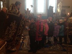 Детский молебен в праздник Святителя Николая в с.Жукин 19 12 2014 5