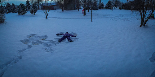 Nora leaving a trail of snow angels behind her. • <a style="font-size:0.8em;" href="http://www.flickr.com/photos/96277117@N00/15950560588/" target="_blank">View on Flickr</a>