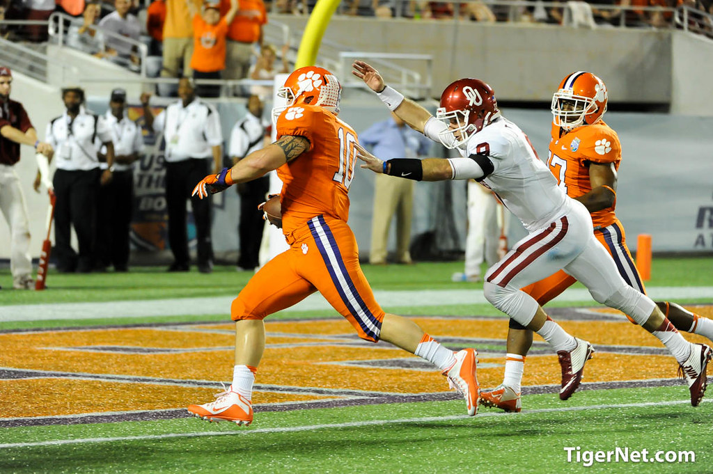 Clemson Football Photo of Ben Boulware and Russell Athletic Bowl