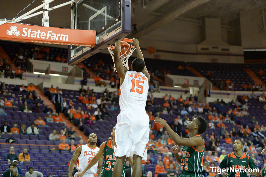 Clemson Basketball Photo of Florida A&M and Donte Grantham
