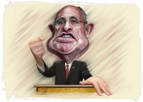 Rudy Giuliani - Caricature Painting, From FlickrPhotos