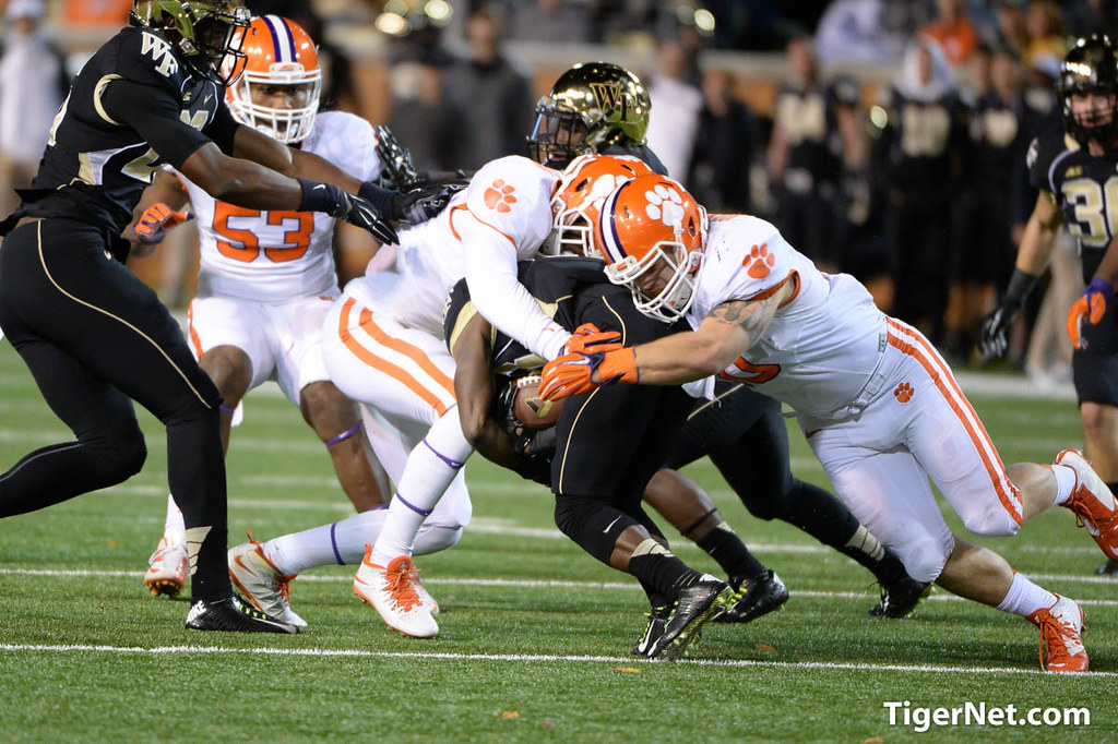 Clemson Football Photo of Ben Boulware and Wake Forest