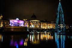 National Gallery - Trafalgar Square London Christmas by Simon & His Camera