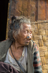 Apatani old lady in Ziro • <a style="font-size:0.8em;" href="http://www.flickr.com/photos/71979580@N08/15661812880/" target="_blank">View on Flickr</a>
