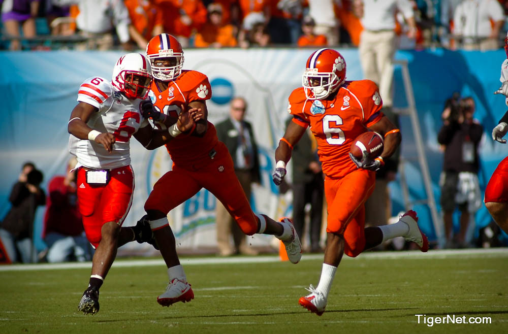 Clemson Football Photo of Bowl Game and gatorbowl and Jacoby Ford and nebraska
