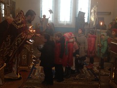 Детский молебен в праздник Святителя Николая в с.Жукин 19 12 2014 2